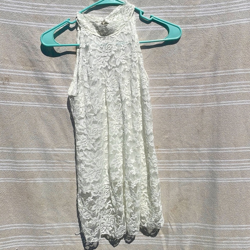 White lace top